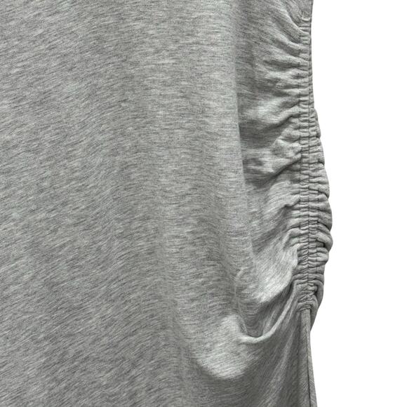 Daily Practice Anthropologie V-Neck Midi Dress Size Small Ruched Soft Stretch - Picture 4 of 9